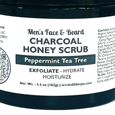 Men’s Face and Beard Charcoal Honey Scrub